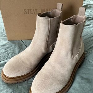 Steve Madden Light Beige Men's Ankle Boots
